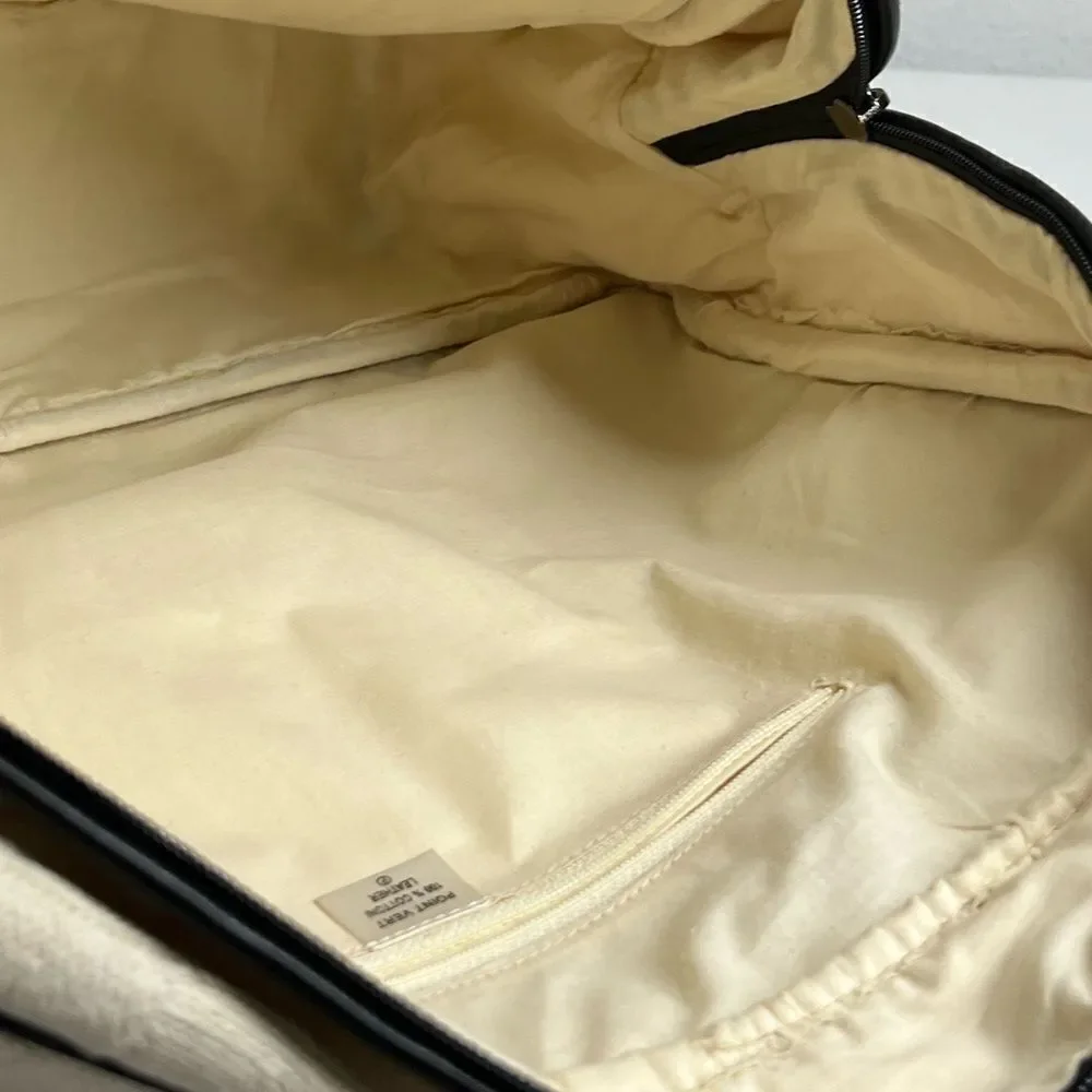 Rare NWOT Cotton/ Leather Bohemian Duffle Bag Made in Switzerland